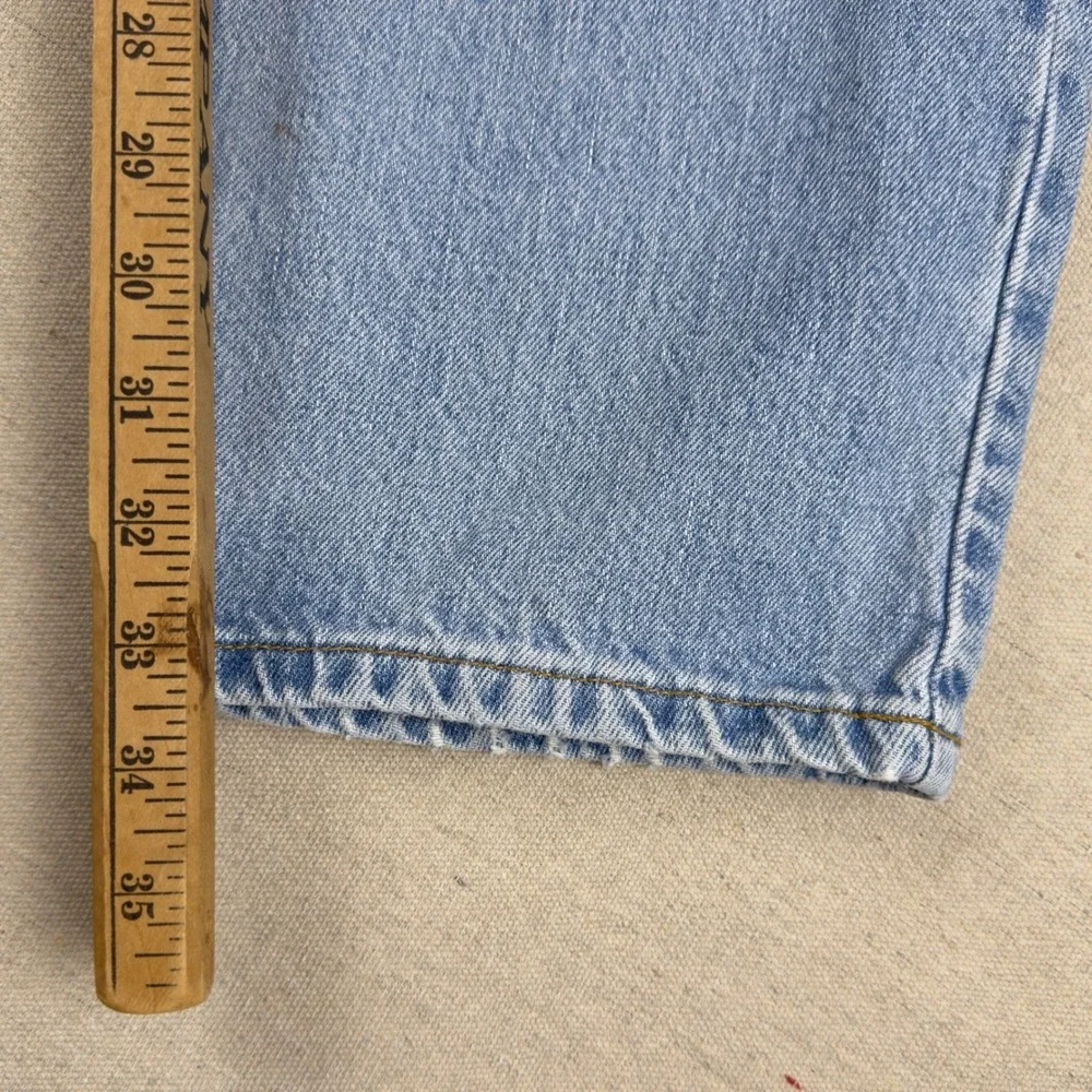 Vintage Levi's 550 Relaxed Men's Jeans 32.5x33.5 Light Wash 100% Cotton 1999 Y2K